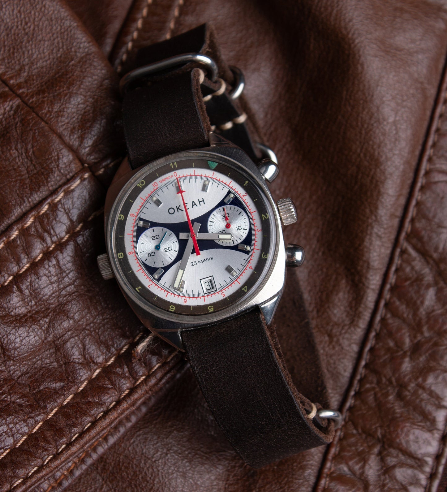 Rare watch Chronograph "Poljot", Shturmanskie watch, Ocean watch ,Vintage Watch ,Navy watch, Mechanical watch , air force watch