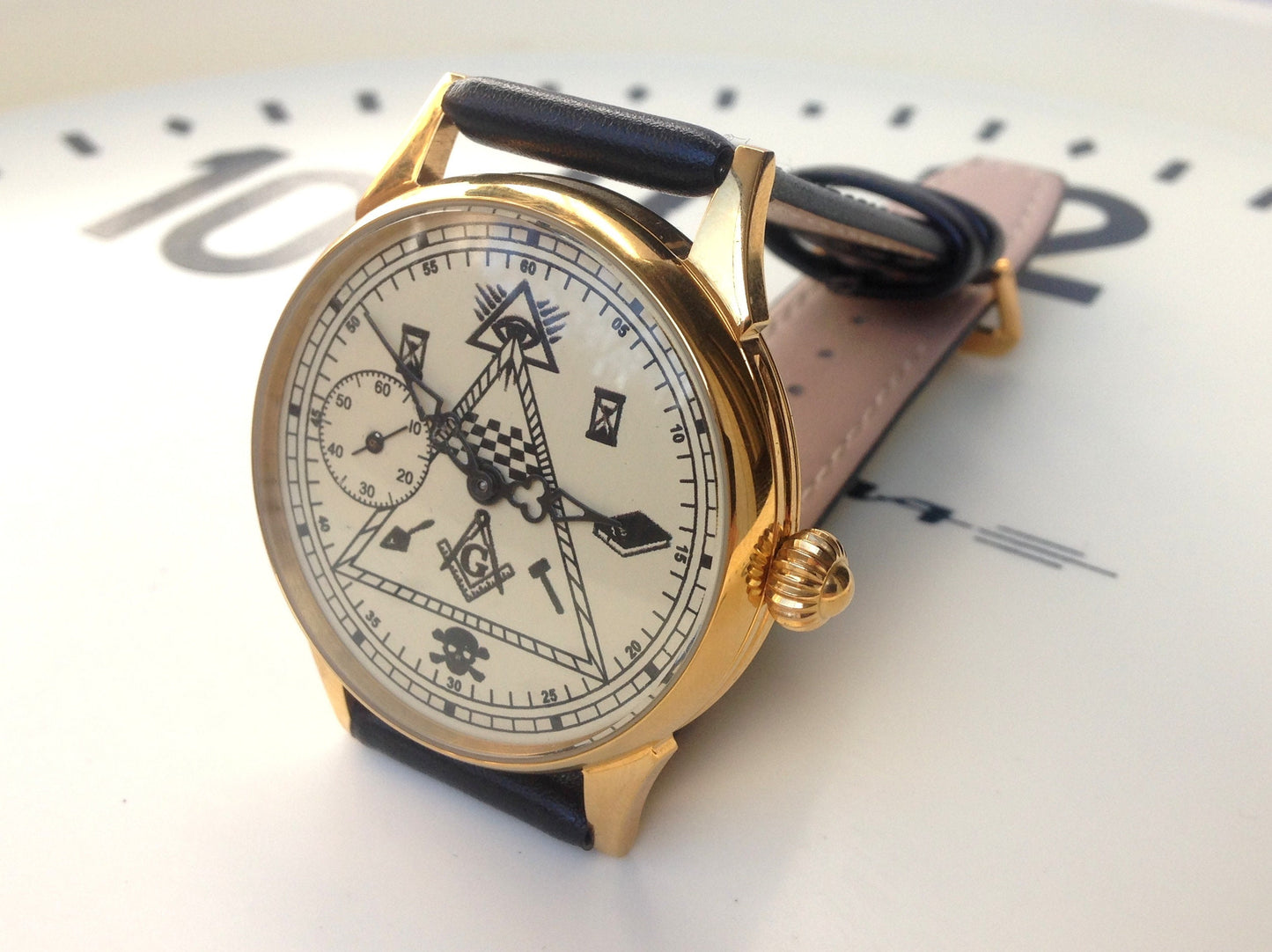 Masonic watch ,Soviet watch "Molnija", Vintage Watch ,Pocket watch, Ukraine watch
