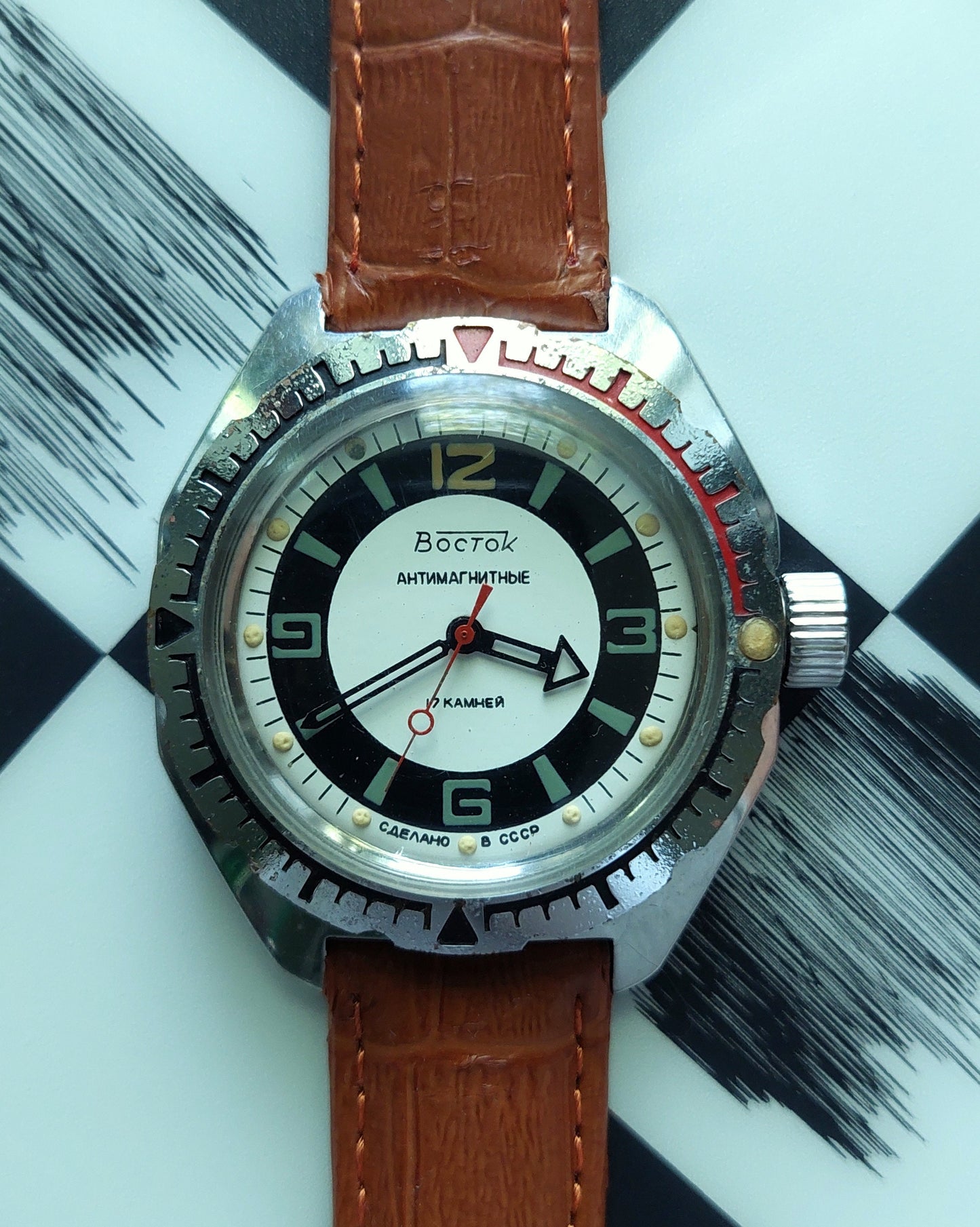 Soviet watch "Amphibian" "Wostok", Soviet watch , Men watch Mechanical watch