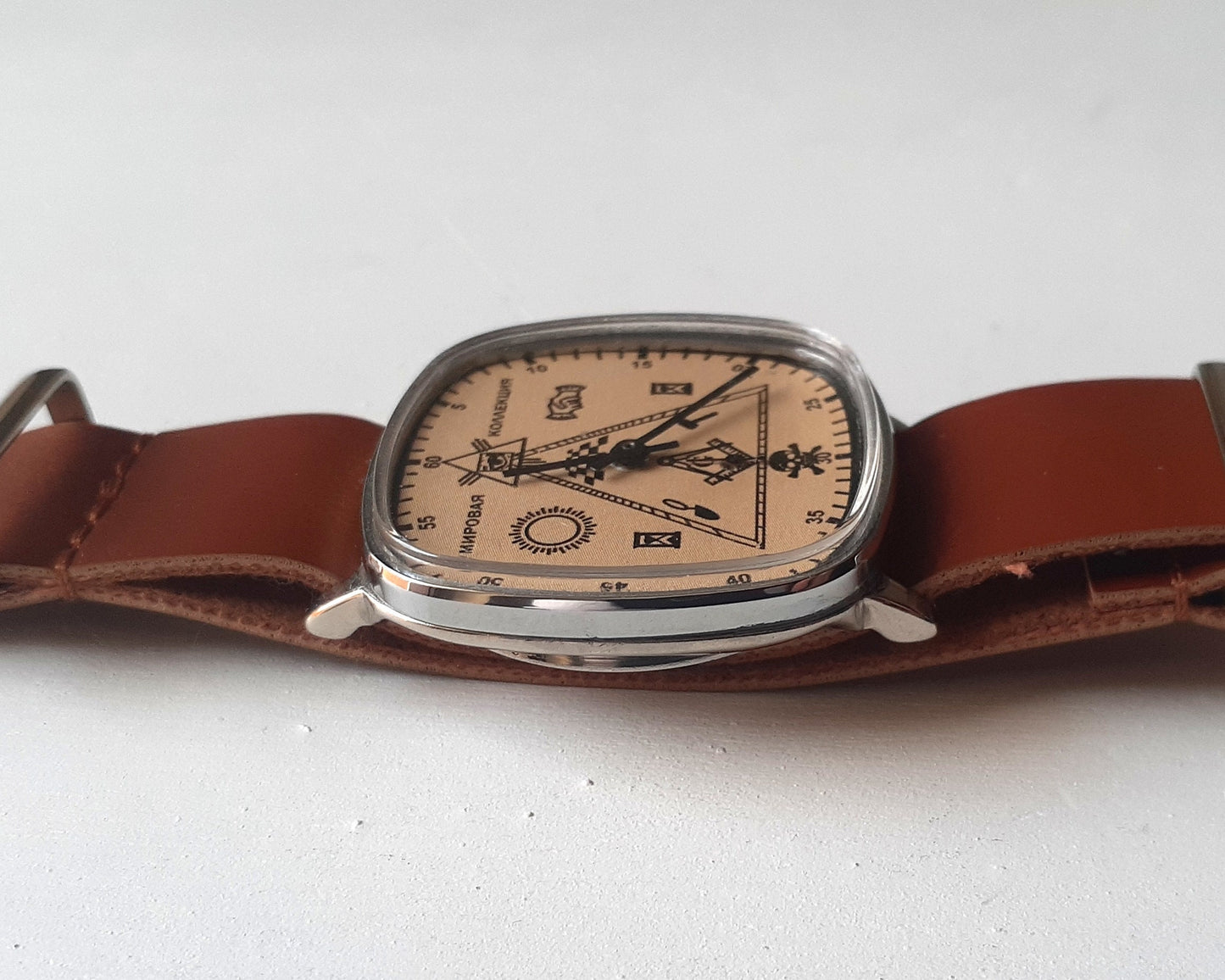 Masonic watch, Soviet watch "Signs of Masons" , Ukraine watch, Vintage Watch ,Mens watch