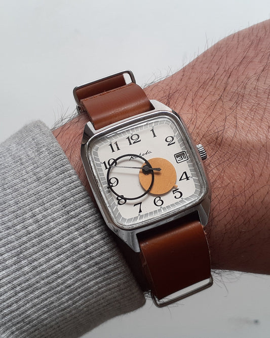 Vintage Watch "Copernicus" , Sun and Moon watch, sun moon watch, round hands watch