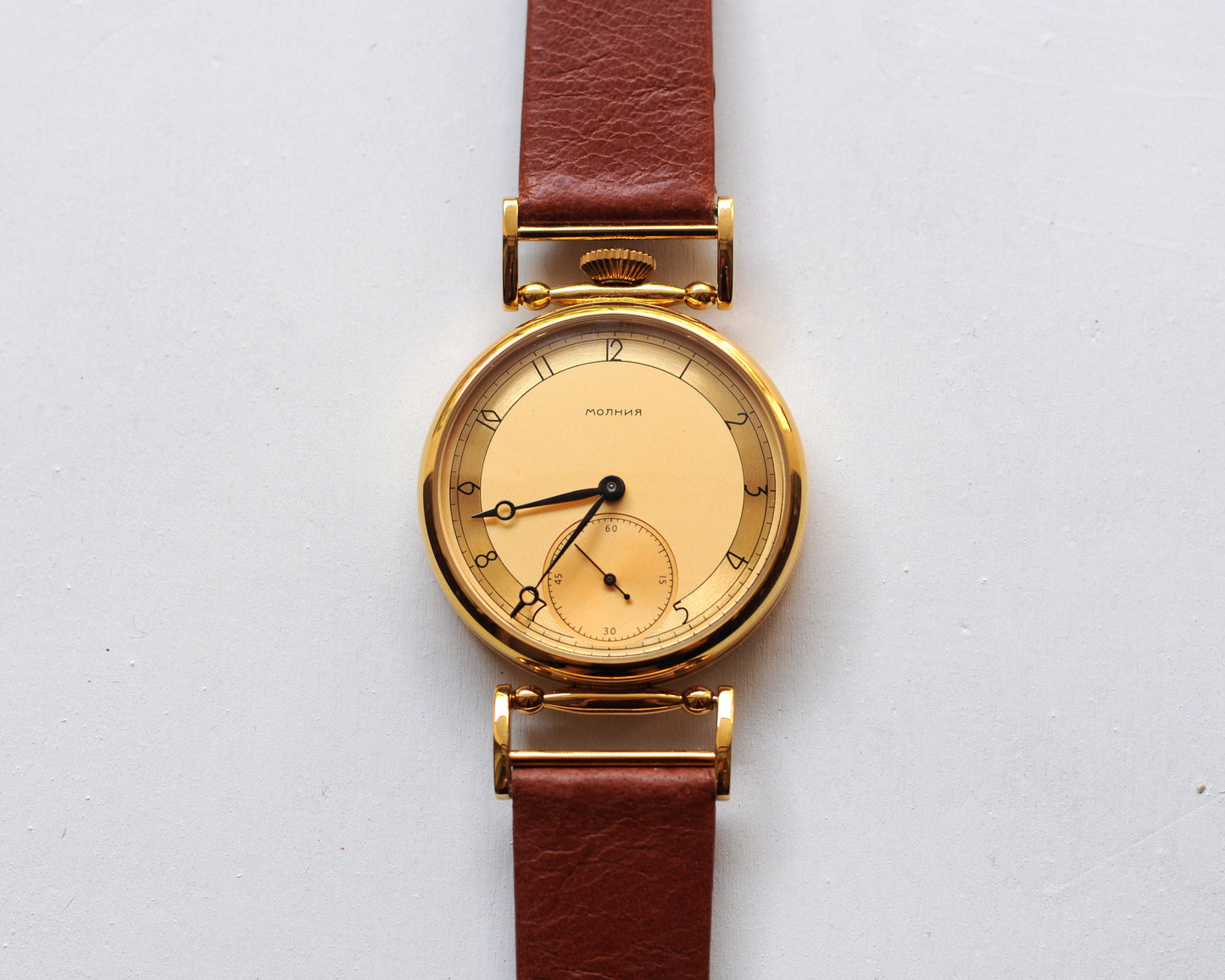 Vintage watch  "Molnija" , Soviet watch, Pilot watch