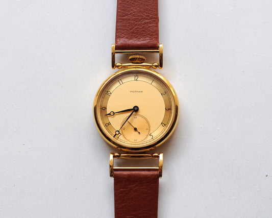 Vintage watch  "Molnija" , Soviet watch, Pilot watch