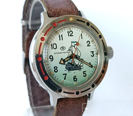 Soviet watch "Amphibian" "Wostok", Soviet watch , Men watch Mechanical watch