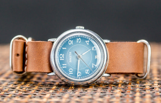 Soviet watch - "Raketa" , Vintage Watch, blue watch