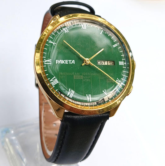 Soviet watch  "RAKETA", perpetual calendar watch , Vintage Watch ,Mens watch, classic watch, Watch Men, boyfriends watch