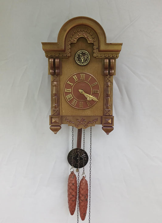 Vintage Cuckoo Clock , Soviet clock, Alarm clock with cuckoo