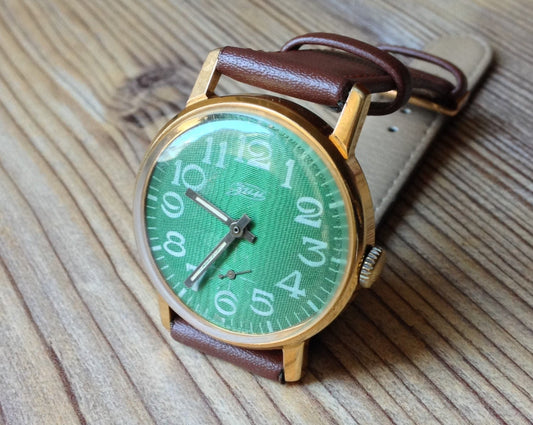 Soviet watch "Pobeda" ,Vintage Watch ,Gold Plated watch, Men's watch, Ukraine watch