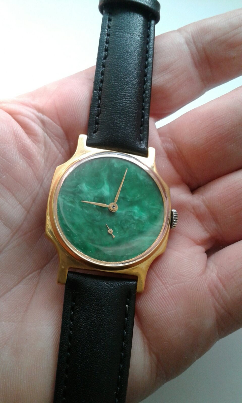 Soviet watch "Pobeda" - Malachite watch