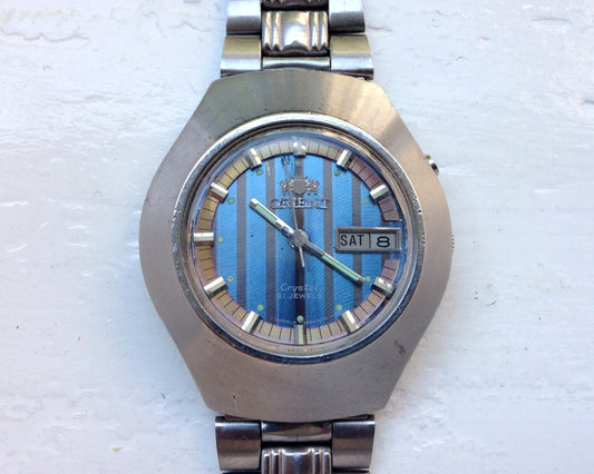 Orient Watch, Black watch, Vintage watch, Japan watch ,Mens watch ,Automatic watch