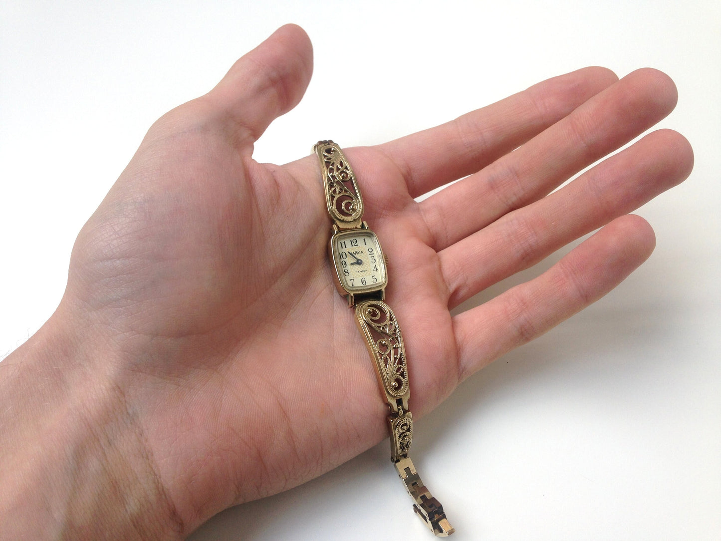 Soviet watch "Chaika" with beautiful bracelet , Vintage Watch ,Womens watch ,gold watch , Mechanical watch
