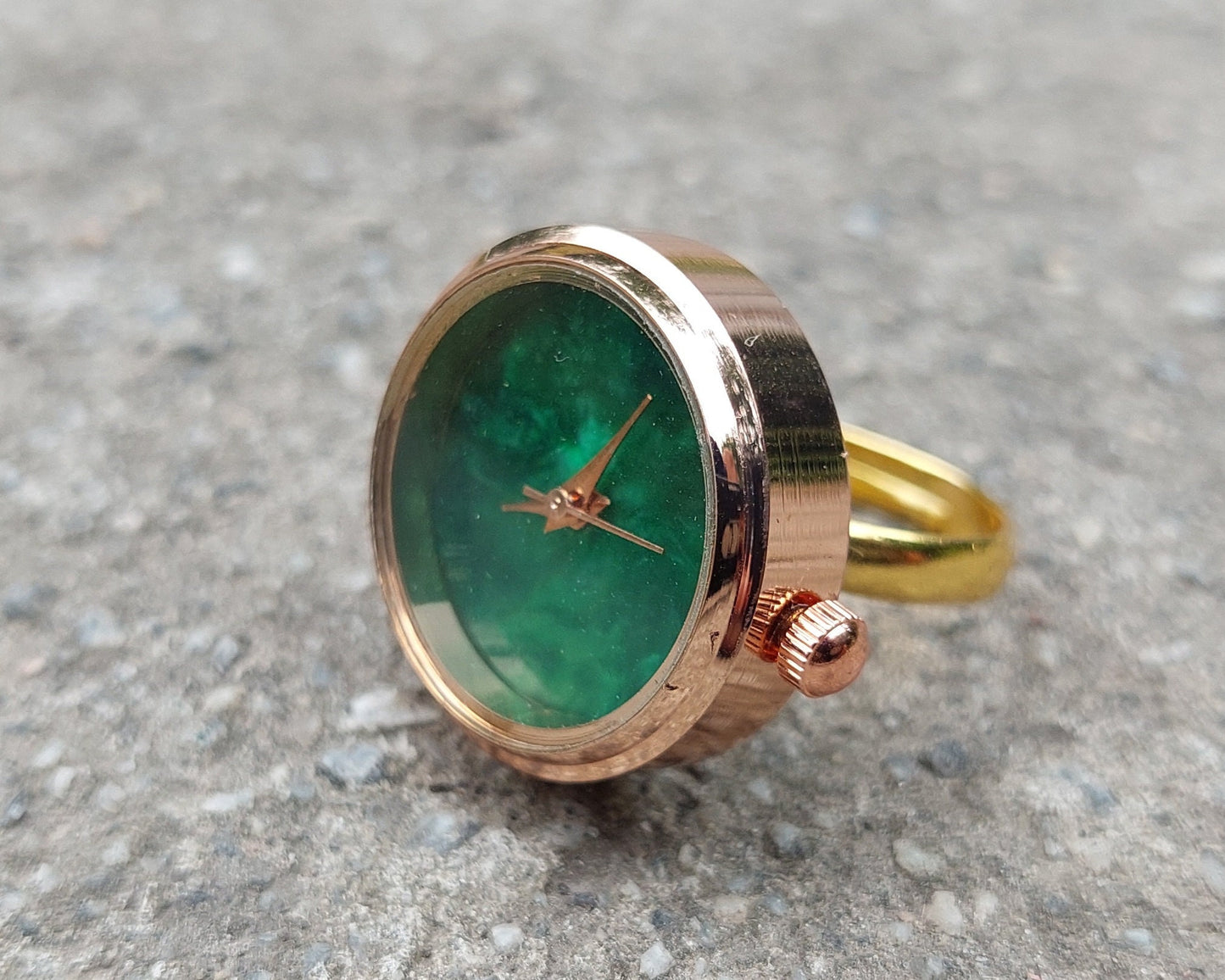 Malachite ring watch, Stone watch, Pearl watch, Silver ring watch , Silver plated Ring, Pearl ring watch,