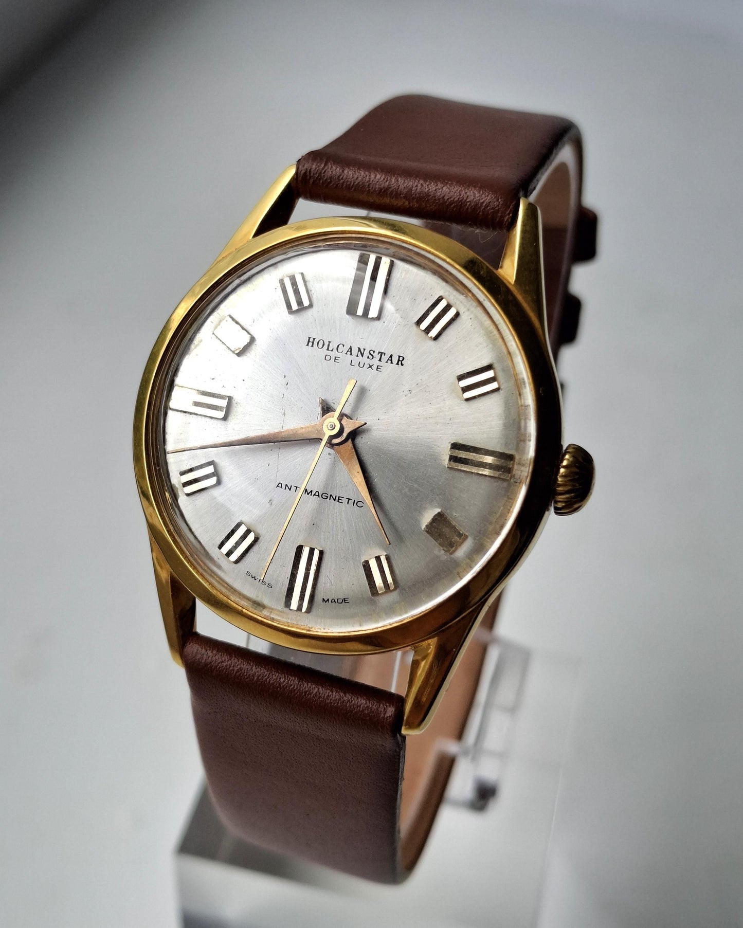 Swiss watch ,Holcanstar watch, Vintage watch, Mens watch, Mechanical watch ,Original Watch