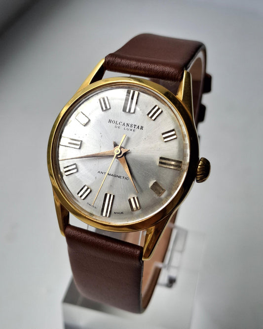Swiss watch ,Holcanstar watch, Vintage watch, Mens watch, Mechanical watch ,Original Watch