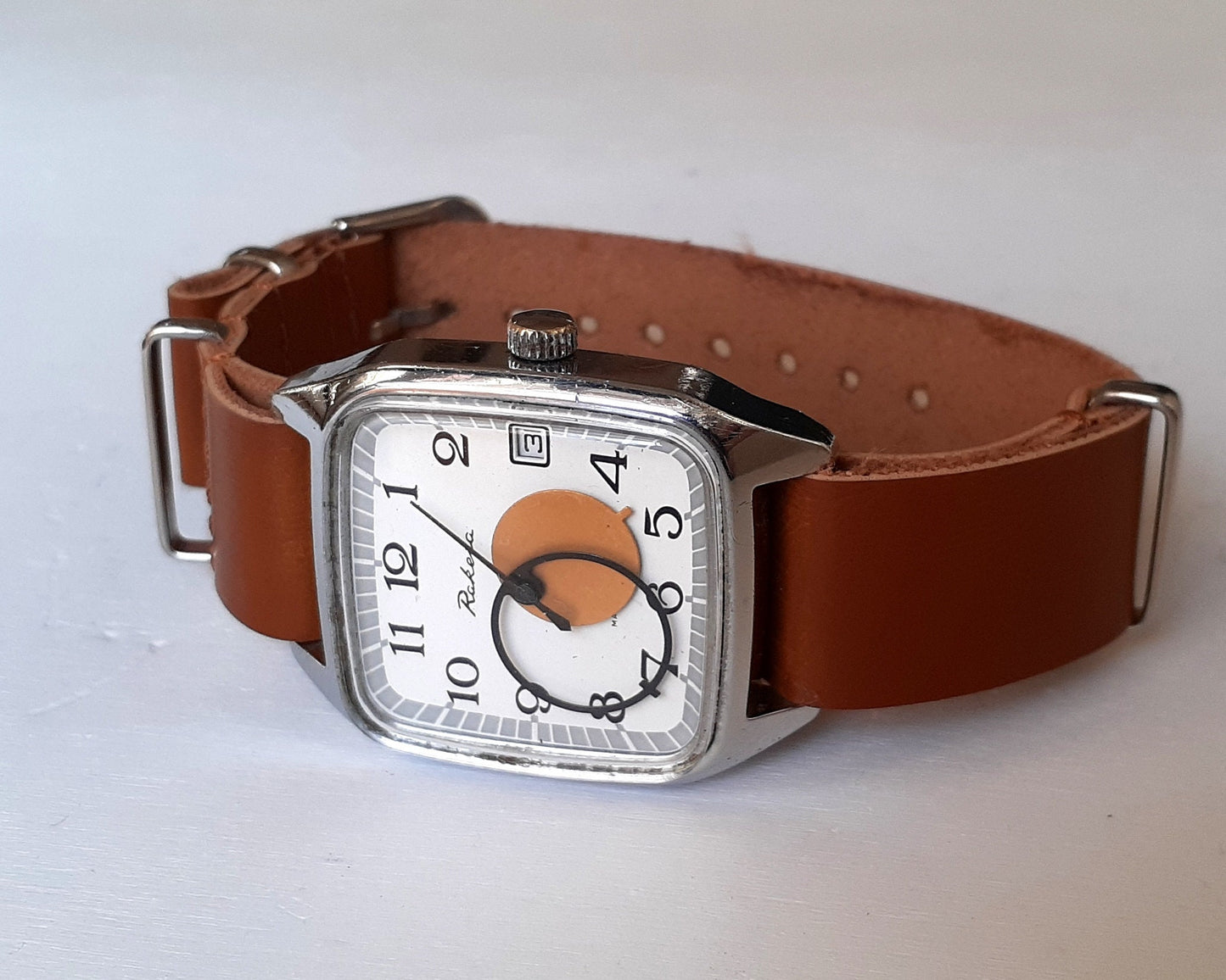Vintage Watch "Copernicus" , Sun and Moon watch, sun moon watch, round hands watch