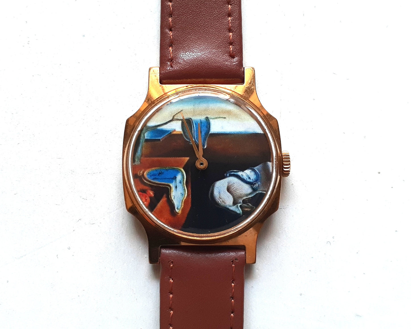 Soviet watch ,Melting Watch, Soft Watch, Persistence of Memory by Salvador Dali ,Mens watch