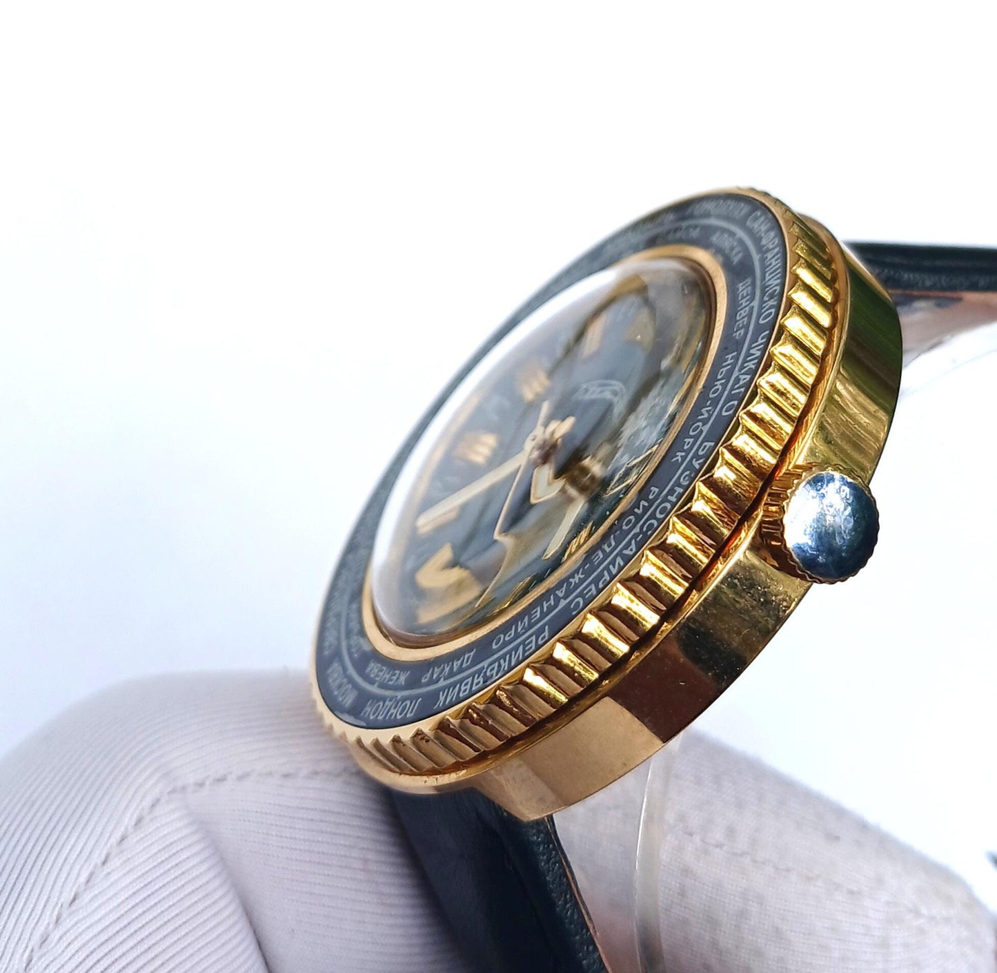 GMT watch, Cities watch, Soviet watch "Raketa" ,Mens watch ,Vintage Watch, Ukraine watch , Mechanical watch