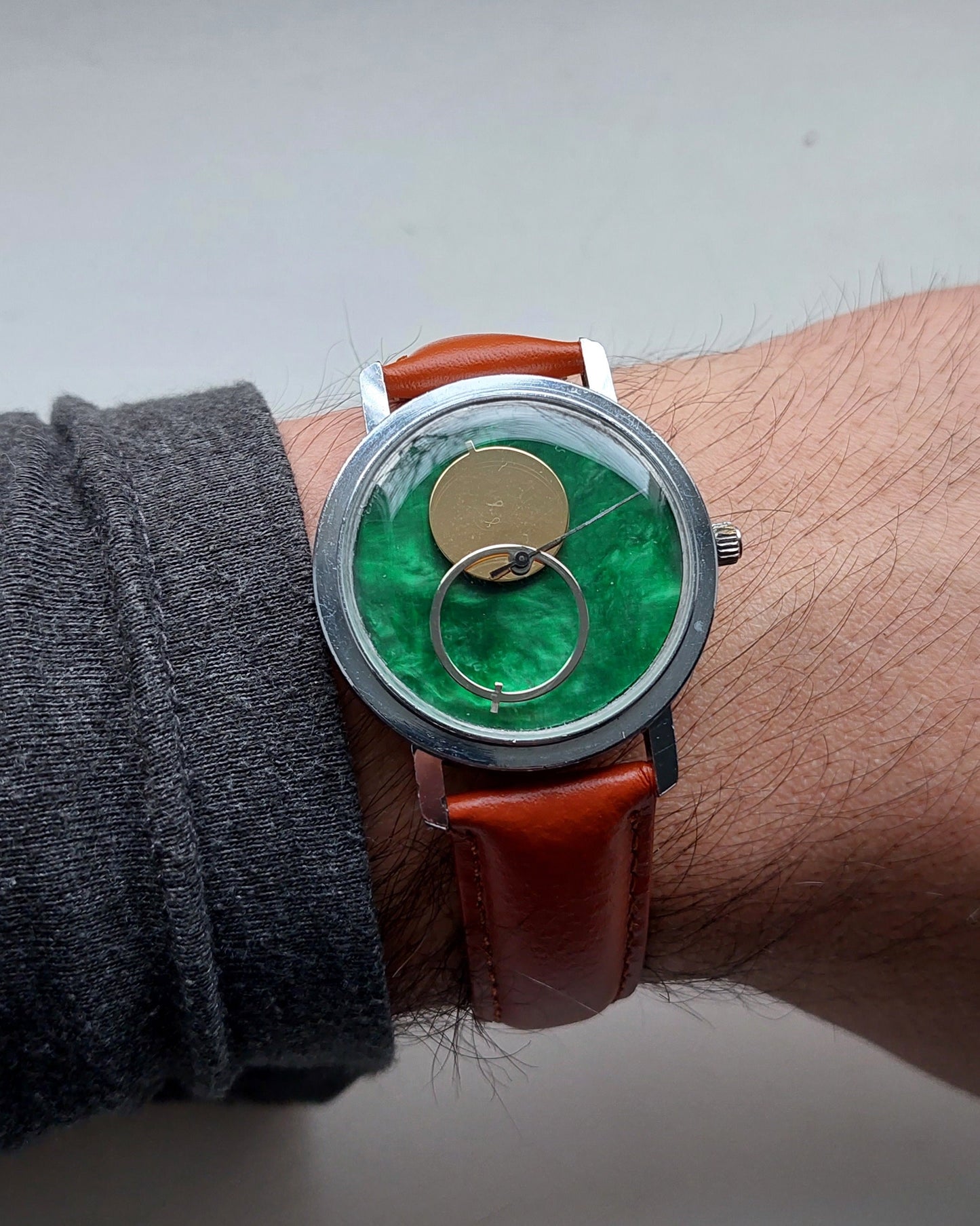 Soviet watch "Raketa" - Malachite watch - Marble watch - Copernicus watch - Moon Sun watch