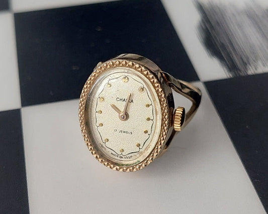 Vintage ring watch "Chaika", Watch ring , ring watch