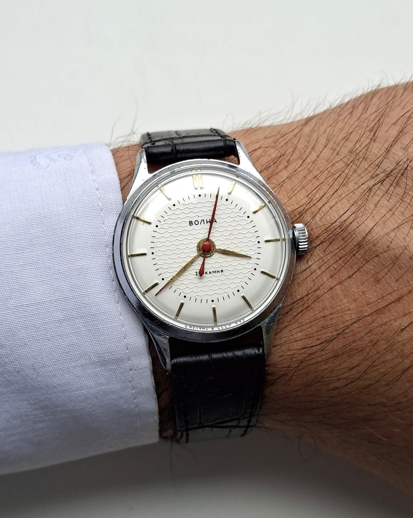 Soviet watch - "Wave" with Omega movement copy, Vintage watch