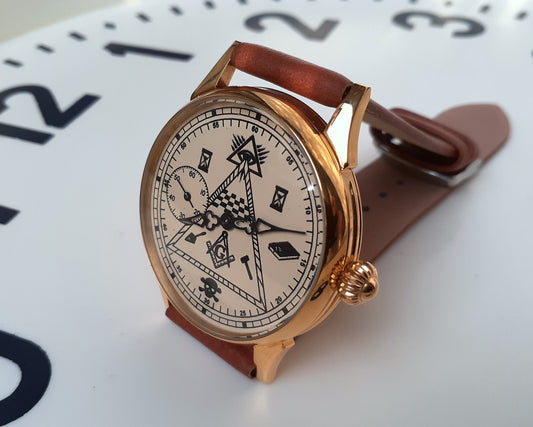 Masonic watch ,Soviet watch "Molnija", Vintage Watch ,Pocket watch, Ukraine watch
