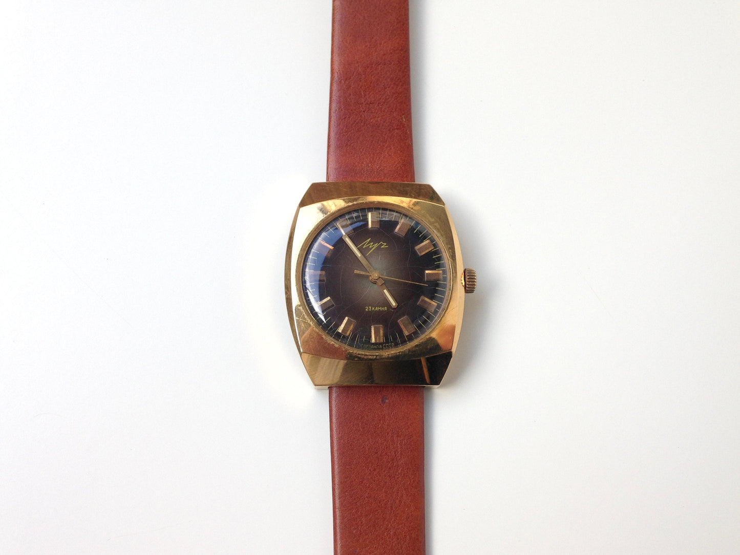 Soviet watch "Luch", Mens watch ,Vintage Watch ,Ukraine watch ,gold watch , Mechanical watch , men's watch  USSR watch working watch