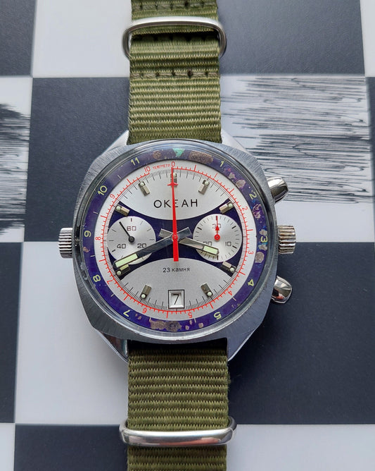 Rare watch Chronograph "Poljot", Shturmanskie watch, Ocean watch ,Vintage Watch ,Ukraine watch, Mechanical watch , air force watch