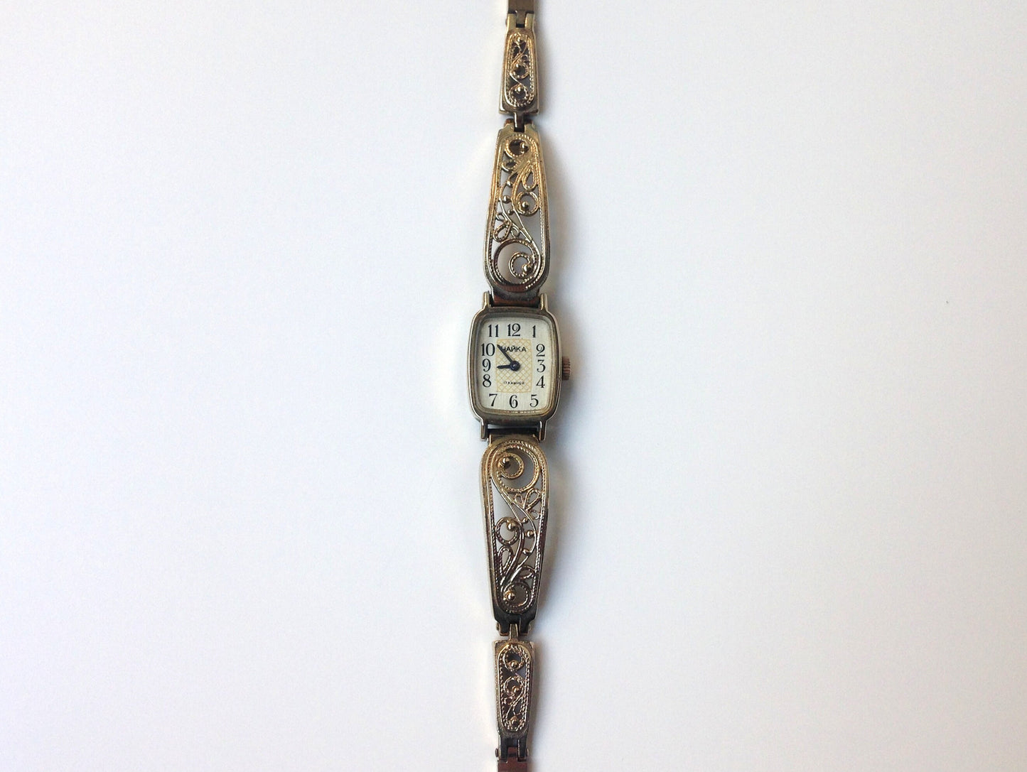 Soviet watch "Chaika" with beautiful bracelet , Vintage Watch ,Womens watch ,gold watch , Mechanical watch