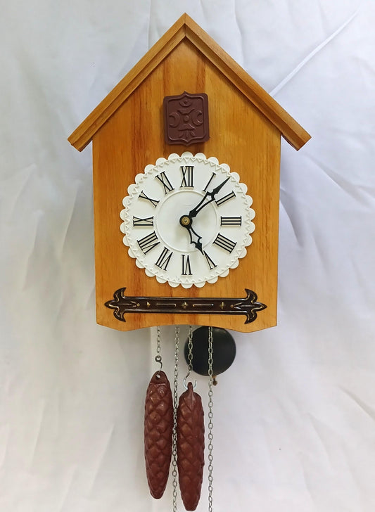 Vintage Cuckoo Clock , Soviet clock, Alarm clock with cuckoo