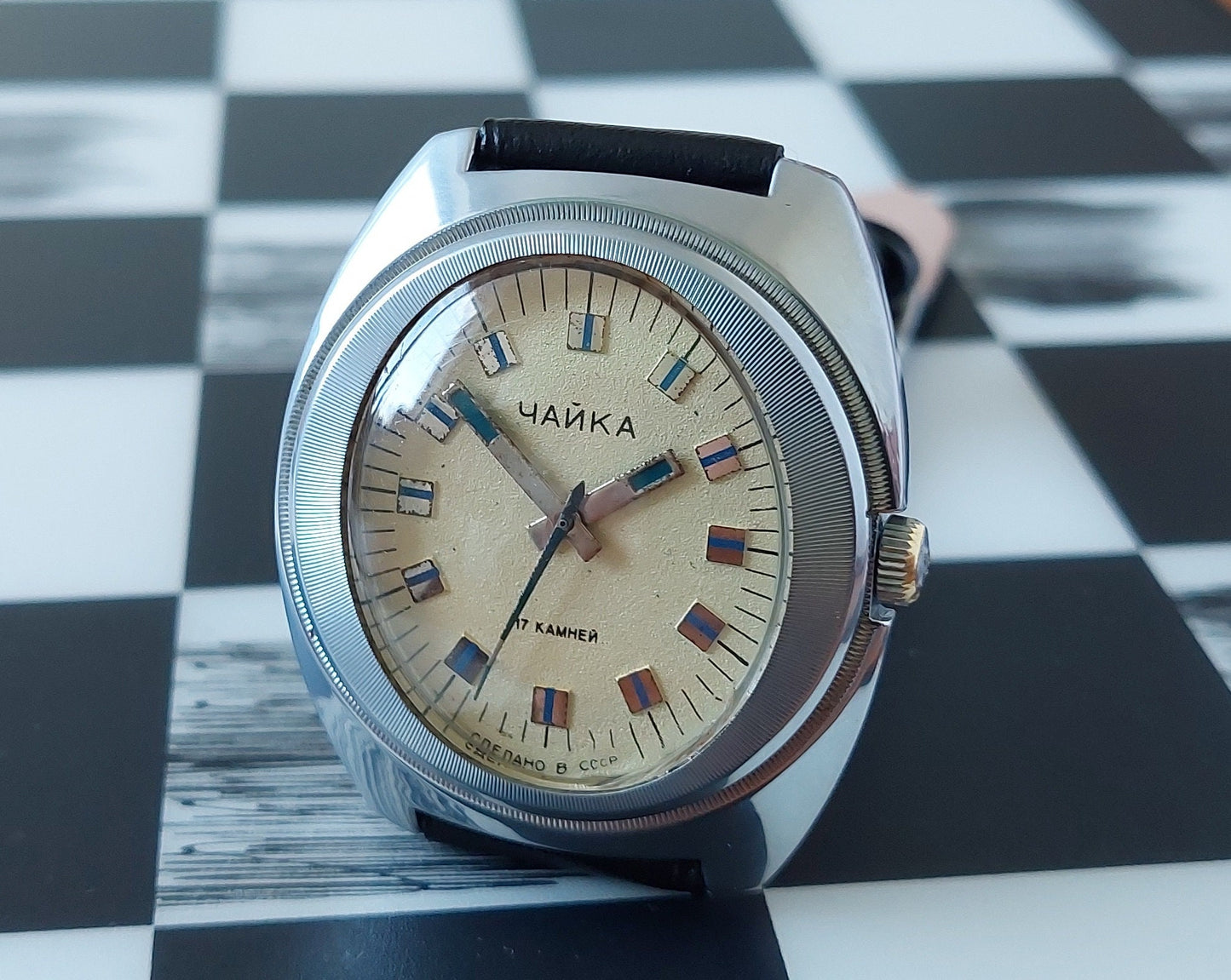Egg watch "Chaika", rare watch , Soviet watch  , Vintage Watch