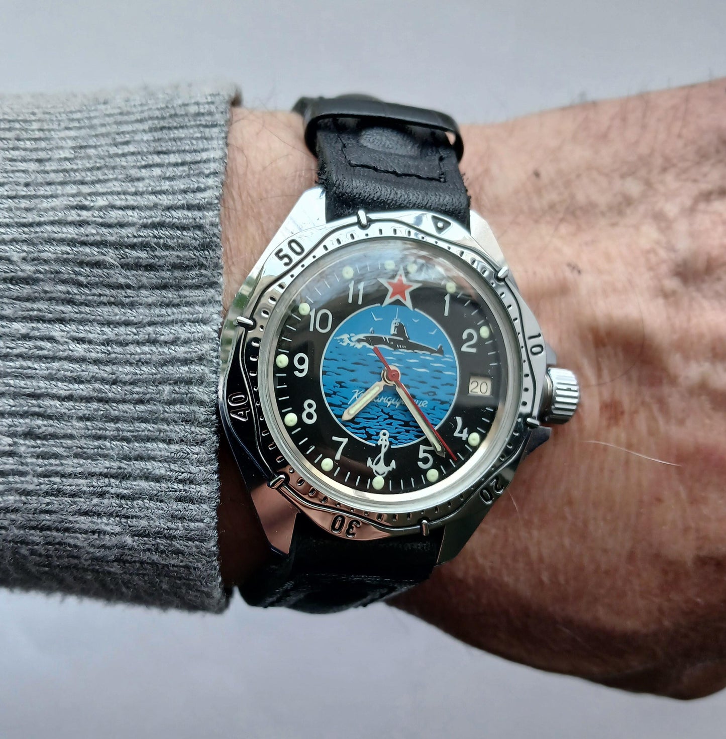 Submarine watch "Amphibian" "Wostok", Soviet watch , Men watch Mechanical watch