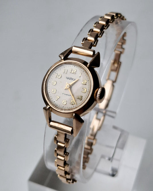 Vintage Gold Watch 18k, Ukraine watch, Soviet watch ,Womens watch, Gold Watch ,Vintage Watch ,Watch Women