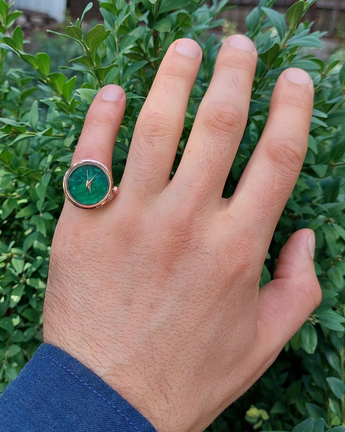 Malachite ring watch, Stone watch, Pearl watch, Silver ring watch , Silver plated Ring, Pearl ring watch,