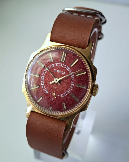 Soviet watch "Pobeda" , Vintage Watch ,Mens watch, classic watch, Watch Men, boyfriends watch ,Gold Watch