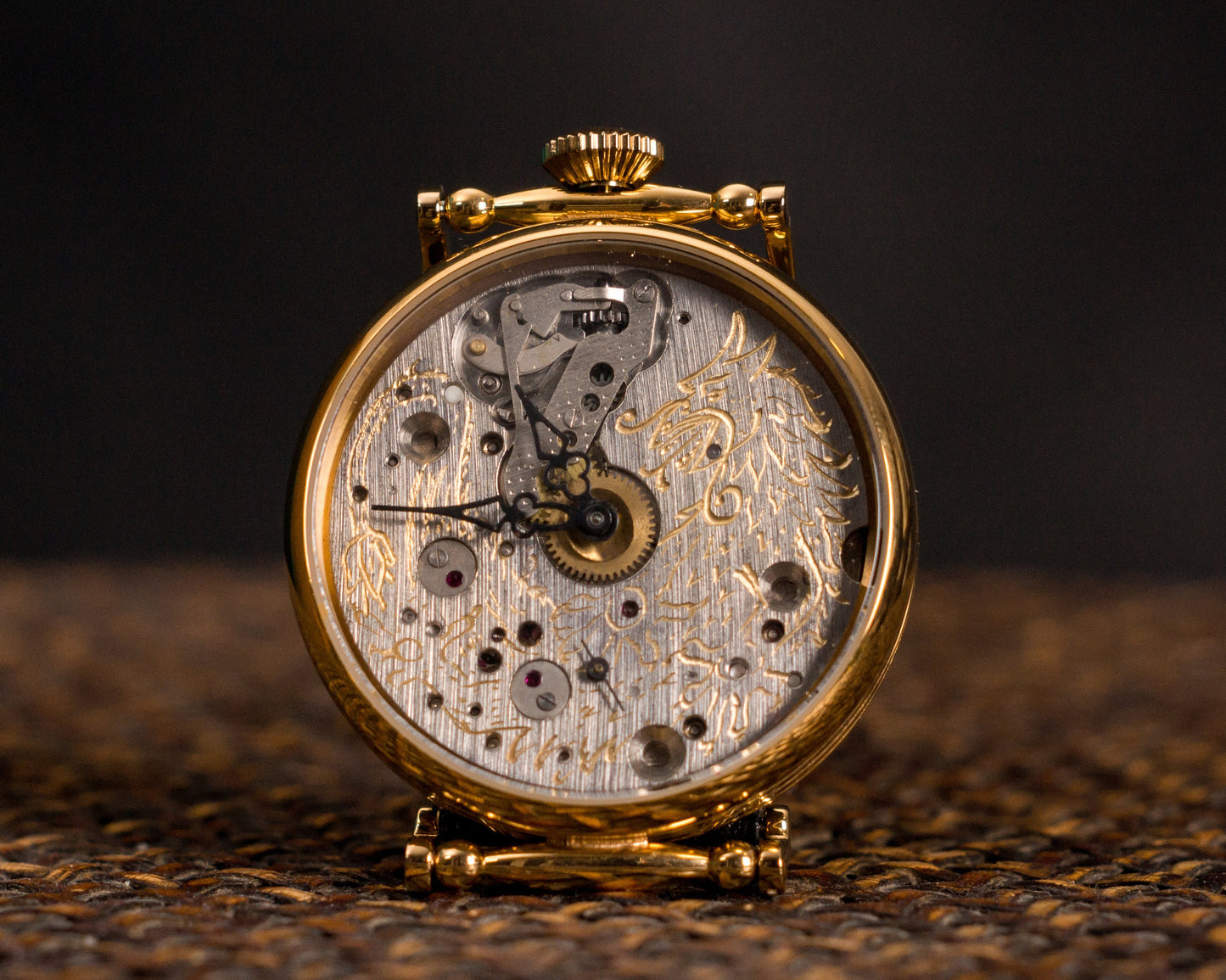 Soviet watch "Molnija"- Dragon watch, Engraved watch, Personalized watch