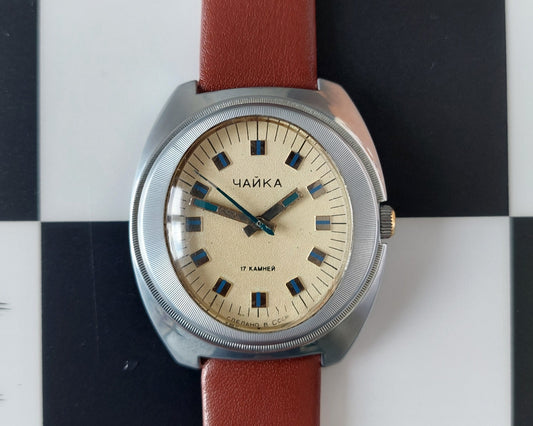 Egg watch "Chaika", rare watch , Soviet watch  , Vintage Watch