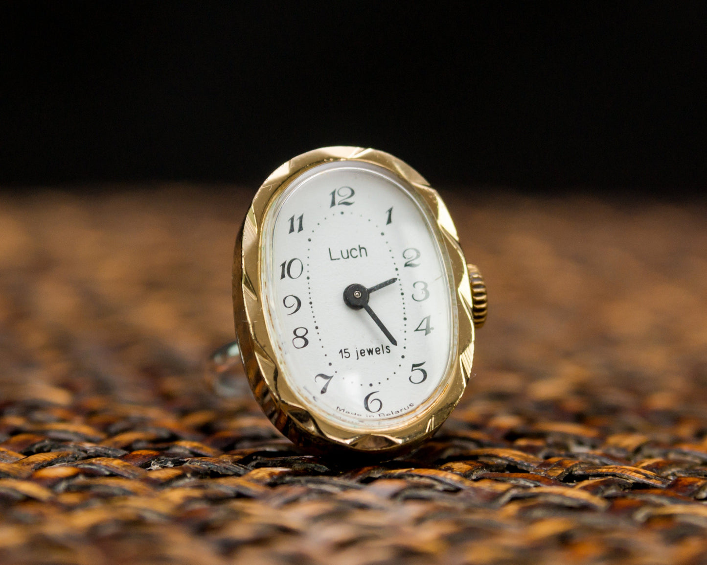 Watch ring "Luch", Vintage ring watch ,Soviet watch, ladies watch  montre femme