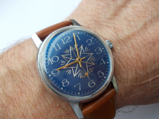 Soviet watch - "Pobeda", Ukraine watch, Vintage Watch, Personalized watch, Engraved watch ,mens watch , male watch, compass watch