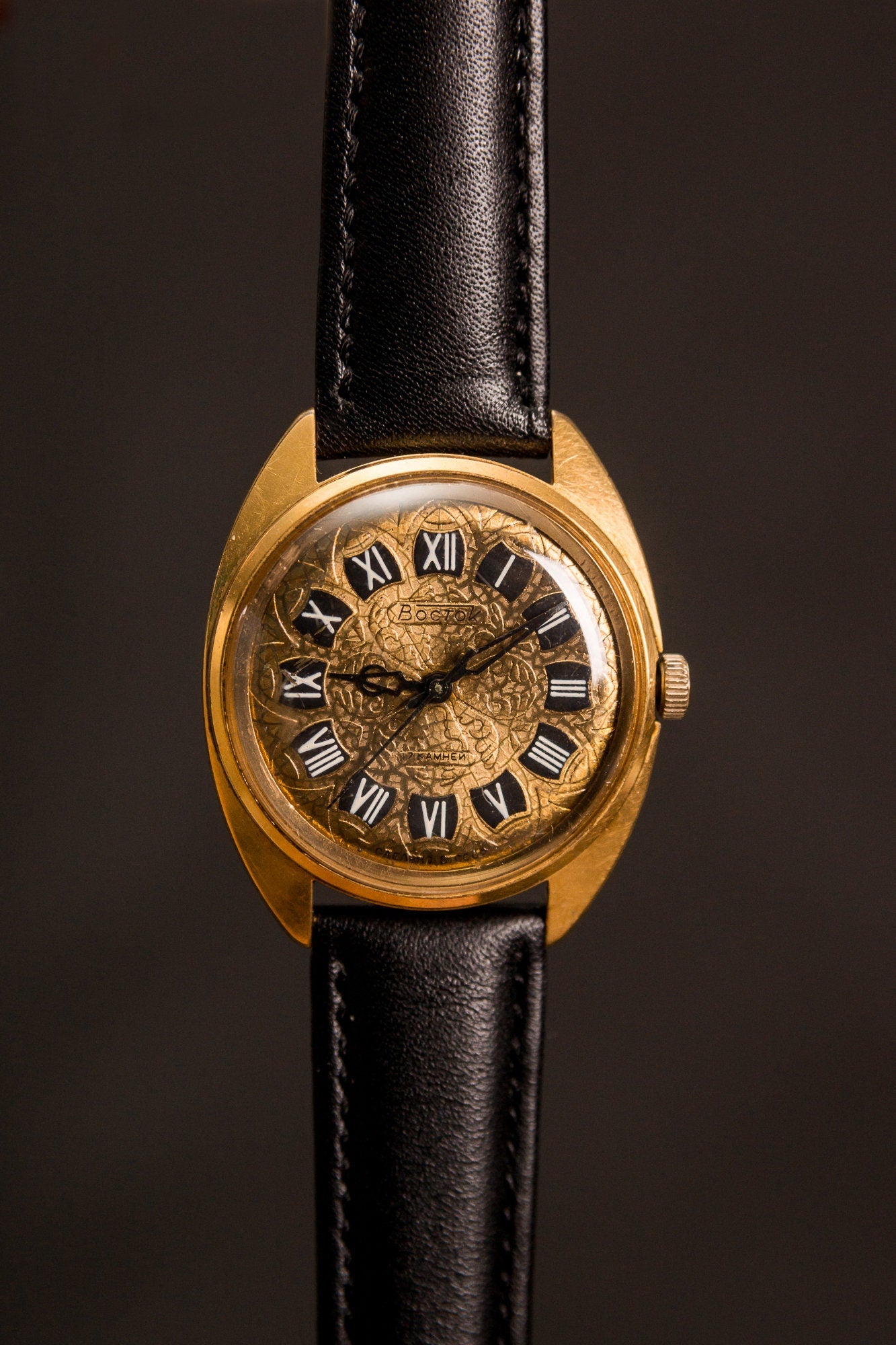 Soviet watch "Vostok", Vintage Watch, gold plated watch ,Mens watch, Mechanical watch, Unisex watch ,  gents watch, Yellow watch