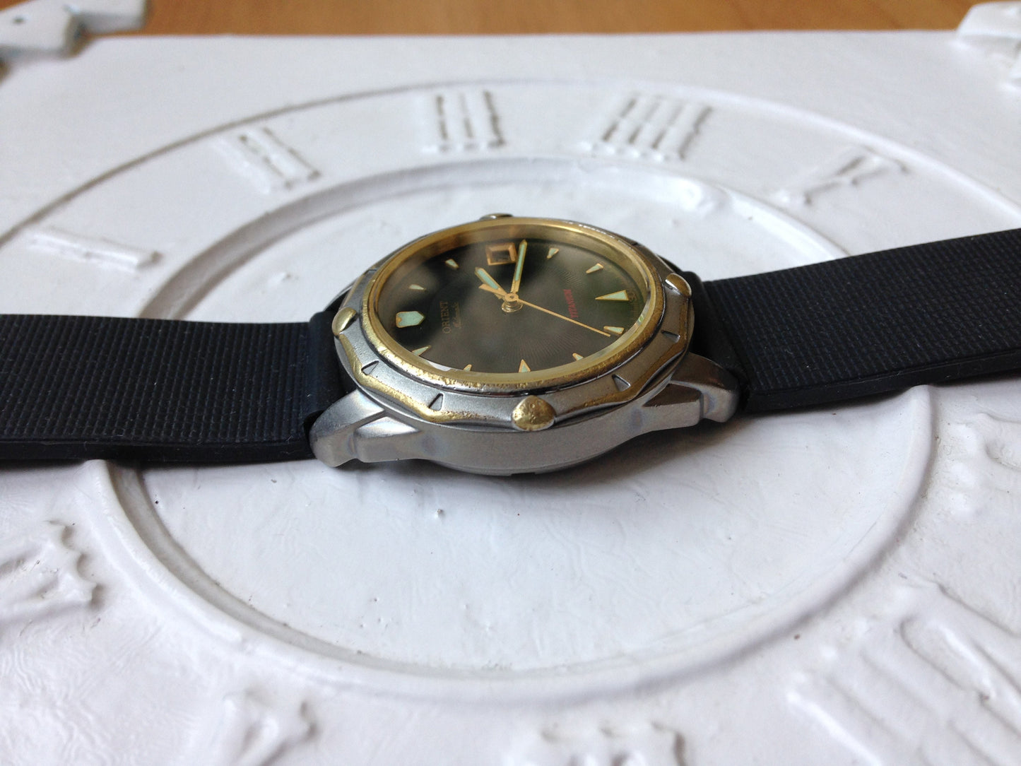 Titanium watch, Vintage watch "Orient",   Mens watch, Mechanical watch ,Titanium Watch ,Original Watch