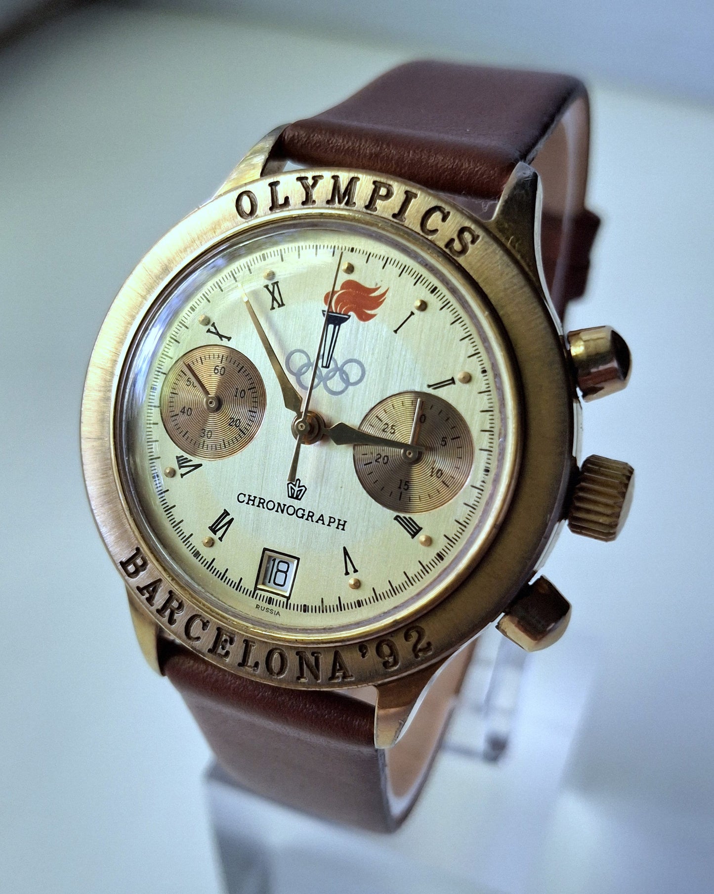 Chronograph "Poljot", Soviet watch Vintage Watch Gilded Watch Ukraine watch Mens watch Mechanical watch  watch, air force watch