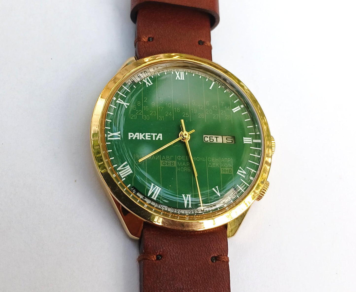 Soviet watch  "RAKETA", perpetual calendar watch , Vintage Watch ,Mens watch, classic watch, Watch Men, boyfriends watch