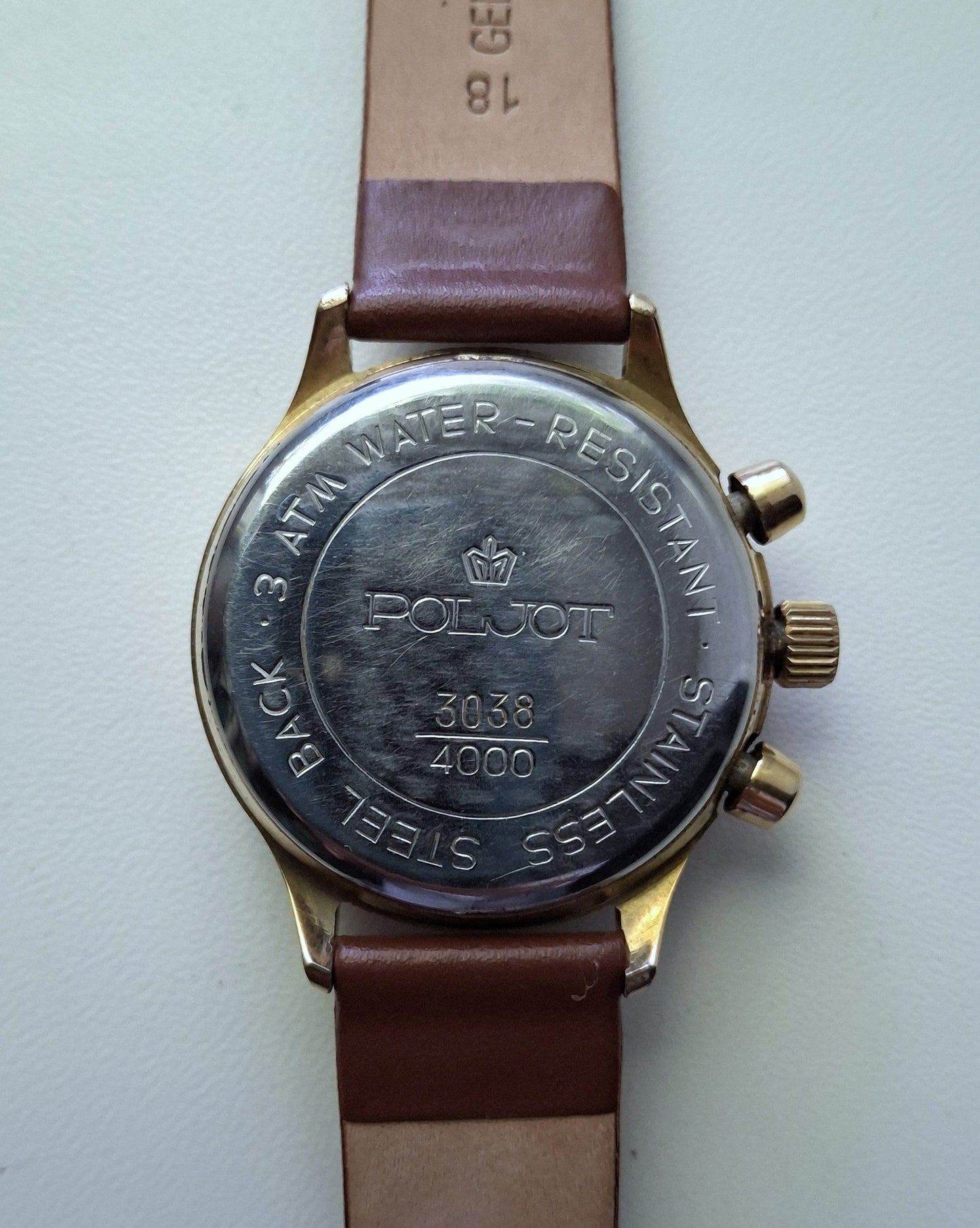 Chronograph "Poljot", Soviet watch Vintage Watch Gilded Watch Ukraine watch Mens watch Mechanical watch  watch, air force watch
