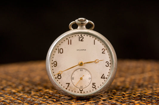 Pocket watch "Spark"  Soviet watch antique pocket watch