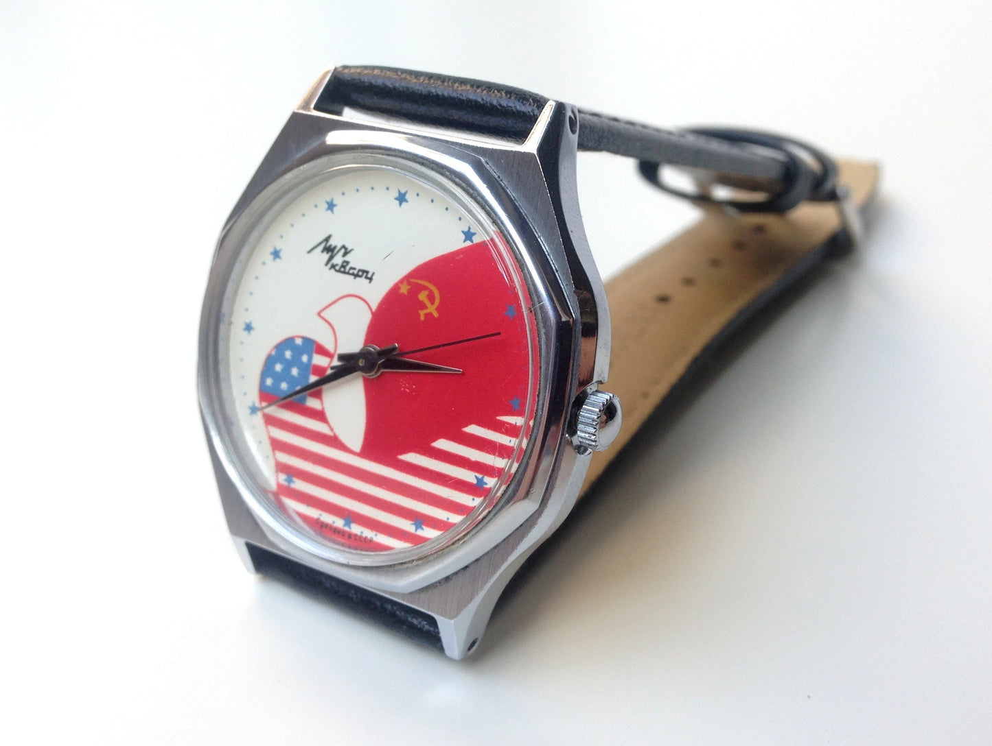 Soviet watch "Luch" , "Friendship of the USSR and the USA" Watch ,Ukraine watch, Vintage Watch , Mens watch Mechanical  men's watch