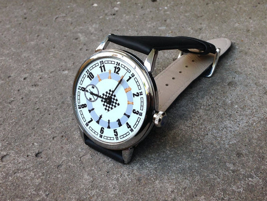 Soviet watch "Molnija"- "Chess", Vintage Watch ,Pocket watch, Russian watch