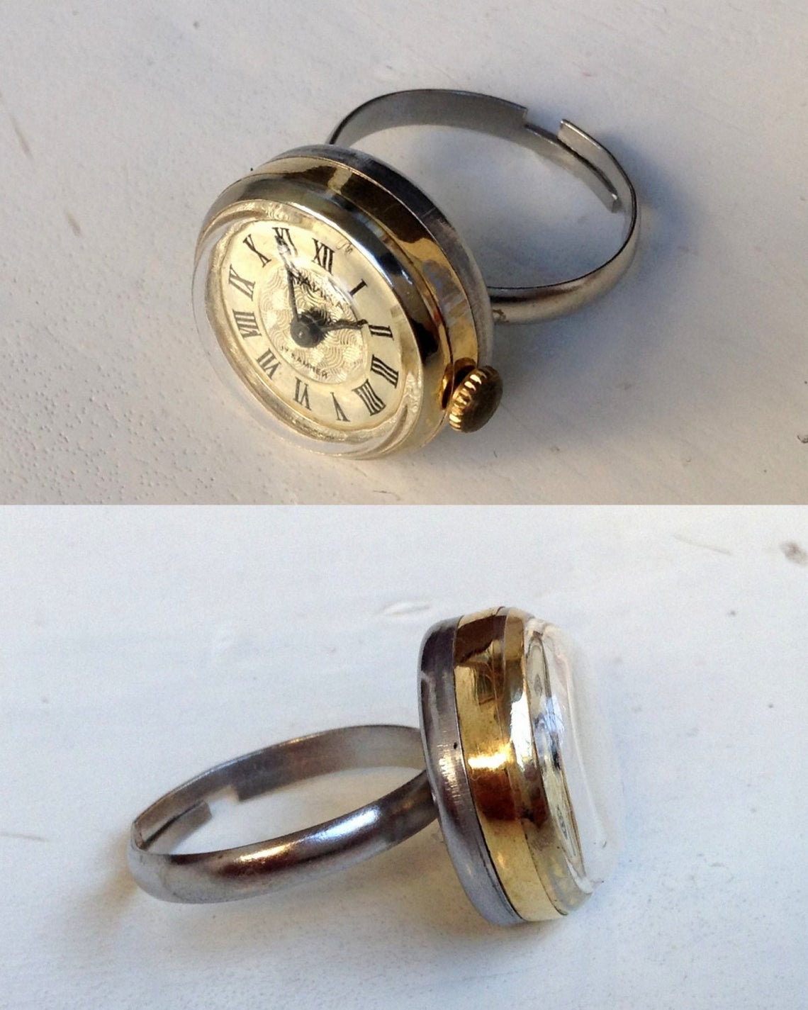 Vintage watch ring  "Chaika", ring watch ,Soviet watch, ladies watch  montre femme