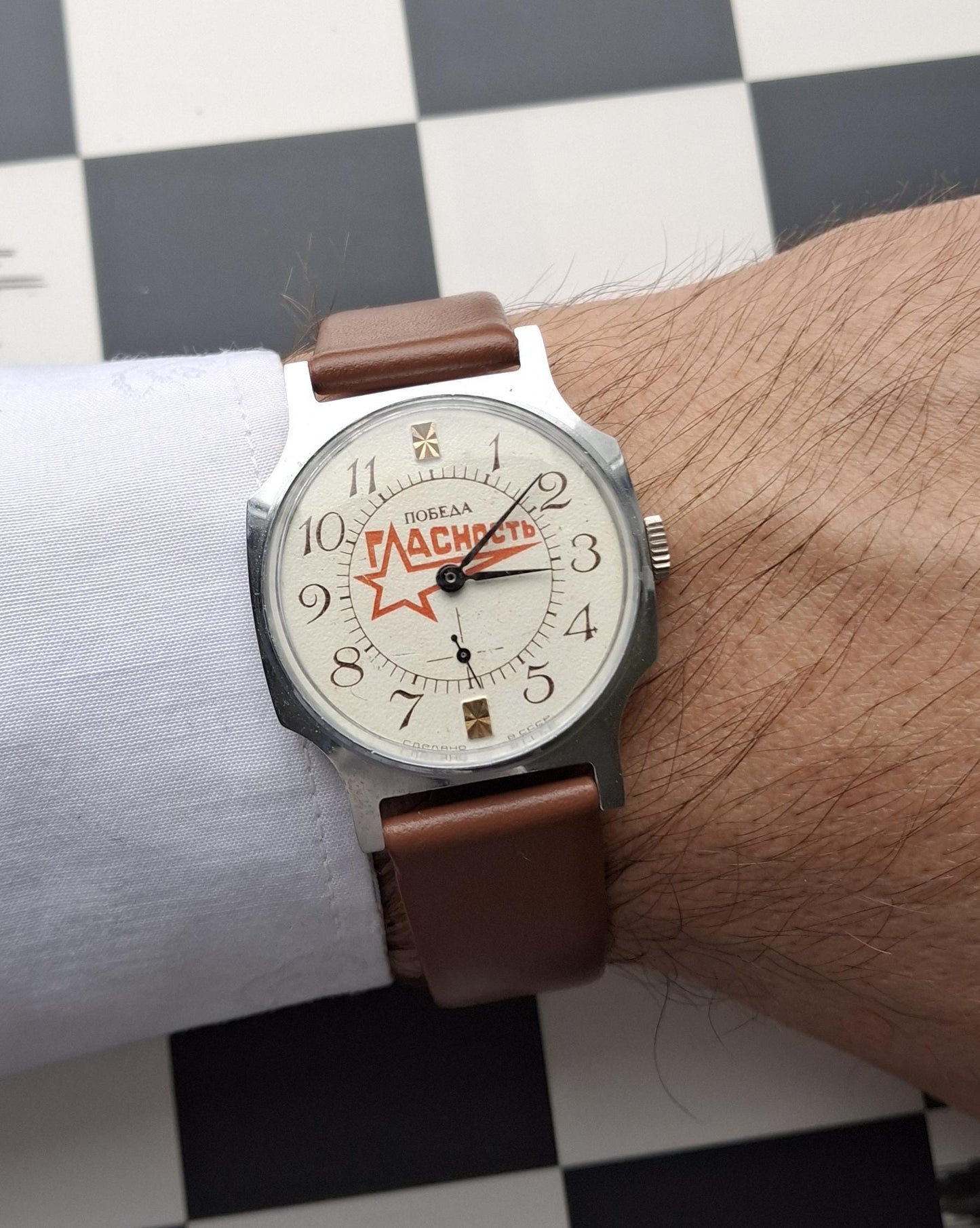 Soviet watch "Publicity - Гласность" Vintage Watch, Man watch , Mens watch Mechanical watch