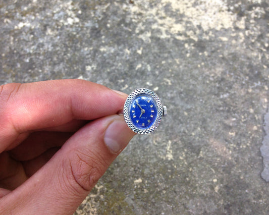 Watch ring "Chaika", Vintage ring watch ,Soviet watch , ladies watch  montre femme