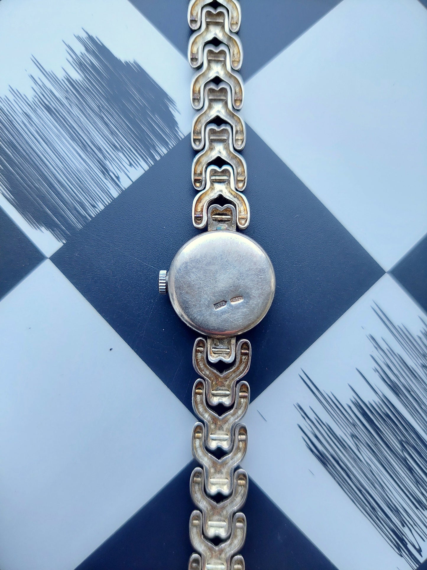 Sterling silver watch, Soviet watch "Chaika" ,Vintage Watch,